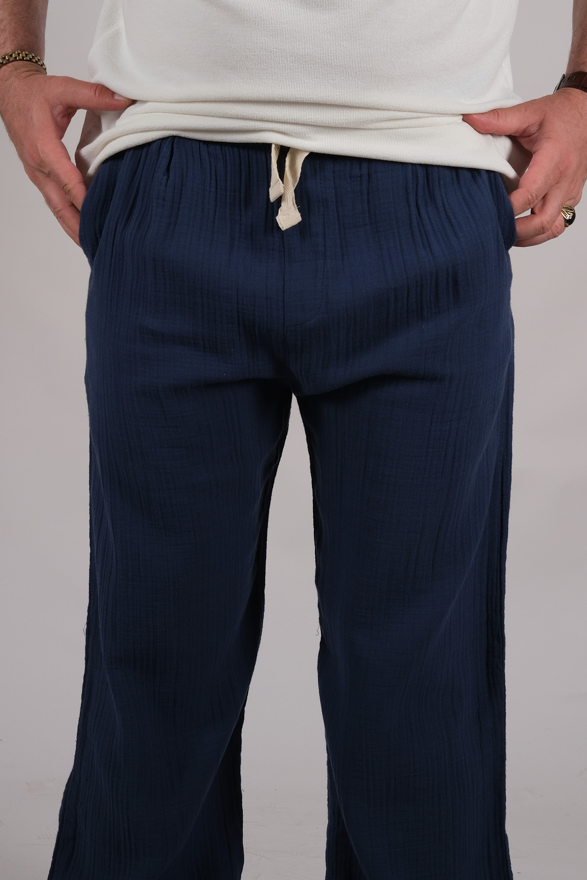 5232/8 PANTOLON (MÜSLİN) INDIGO