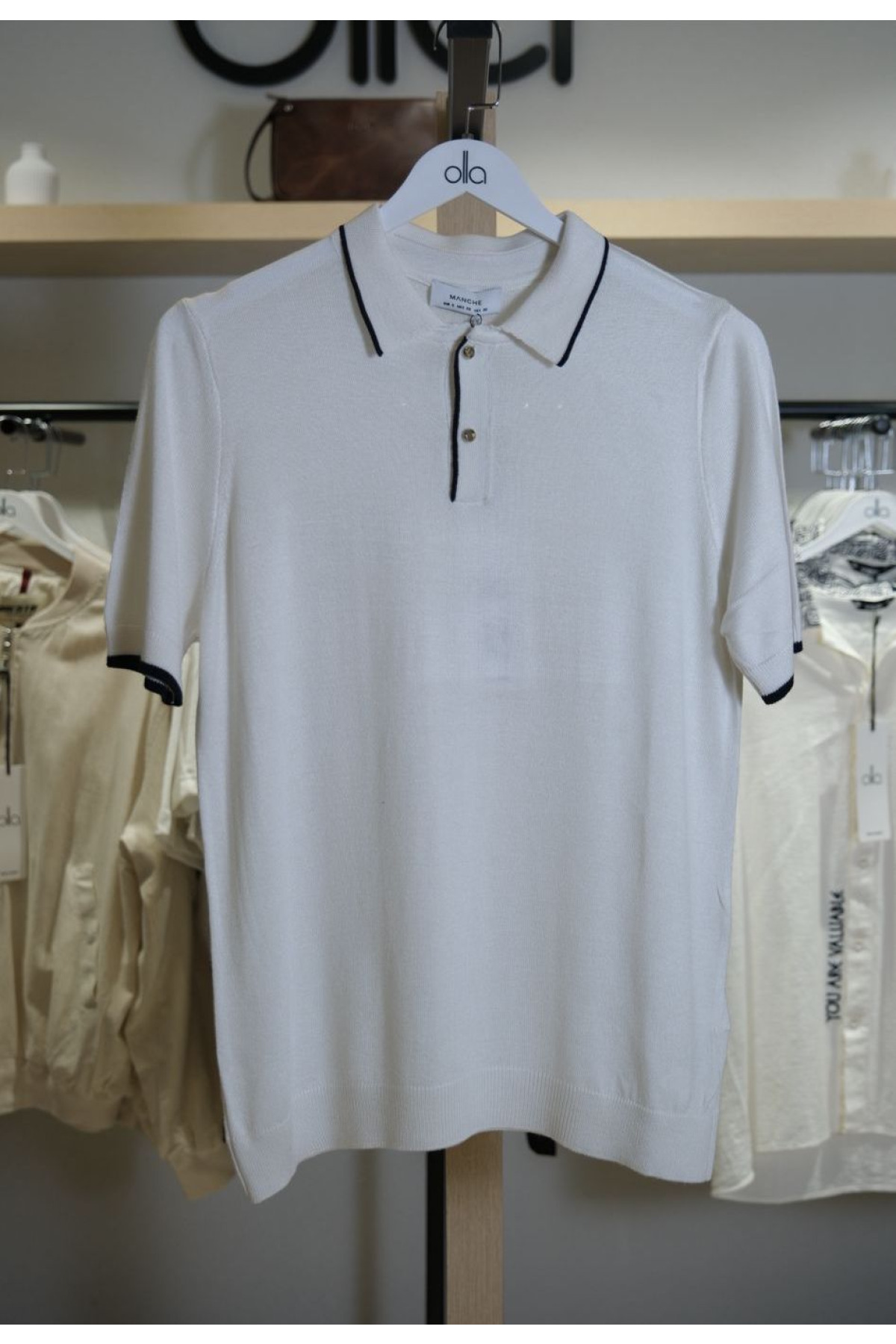 POLO YAKA TRIKO EKRU