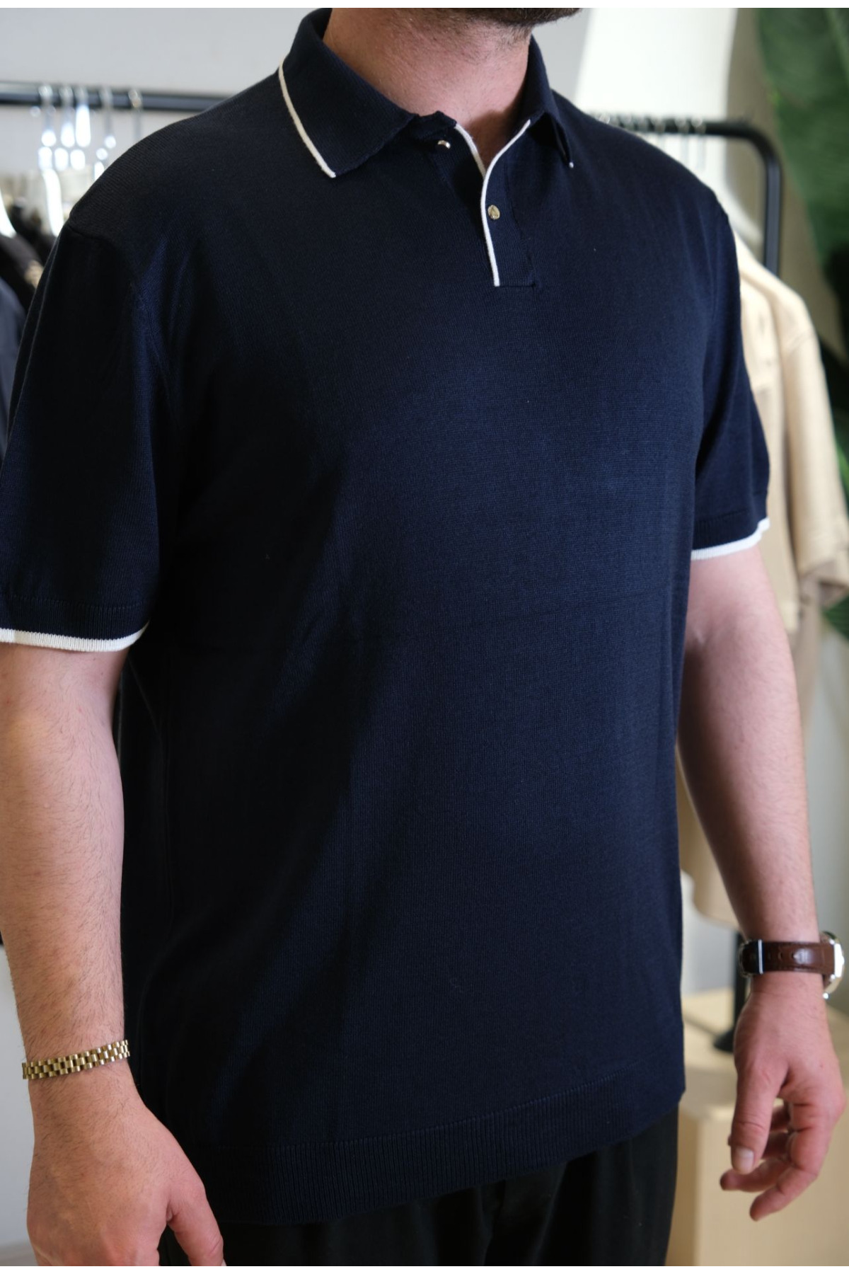 POLO YAKA TRIKO LACİVERT