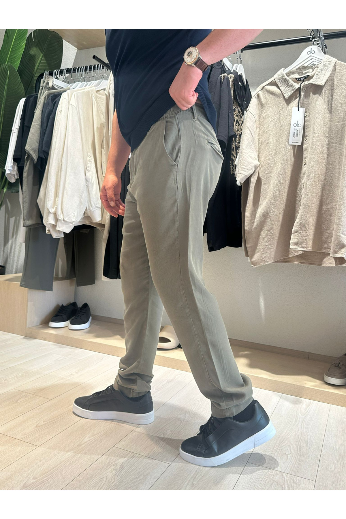 510 TENCEL HAKİ PANTOLON 