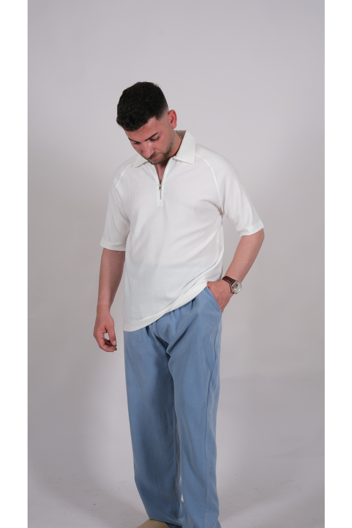 MODAL PANTOLON AÇIK MAVİ