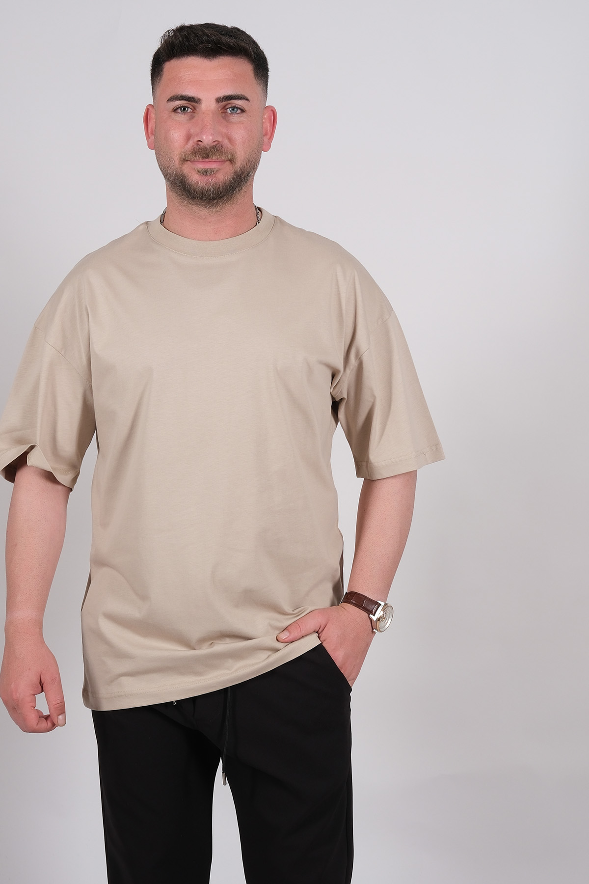 TWO OLLA T-SHİRT BEJ