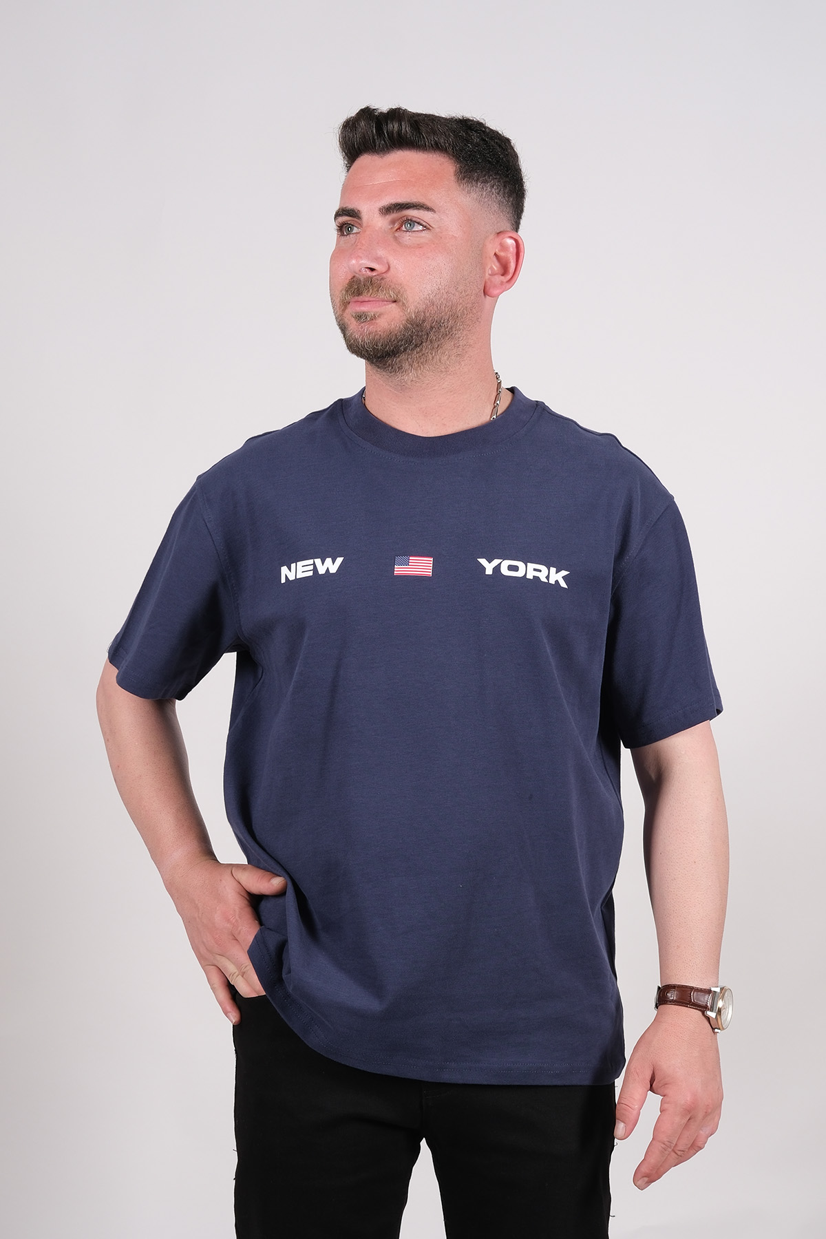 25CY-023-1 T-SHİRT PETROL