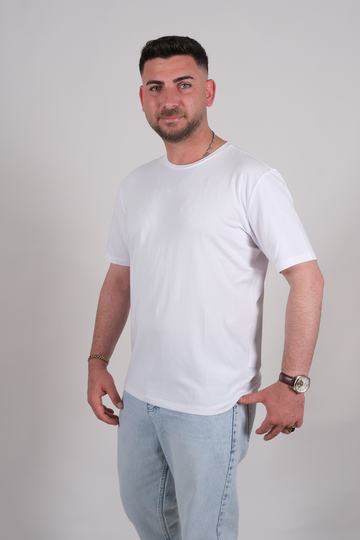 502206 MODAL T-SHİRT BEYAZ