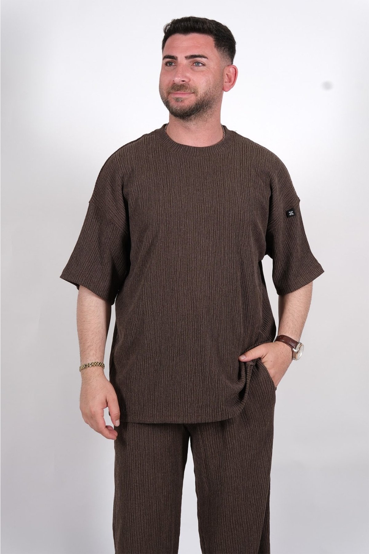 25Y234 BURUMCUK PANTOLON KAHVE